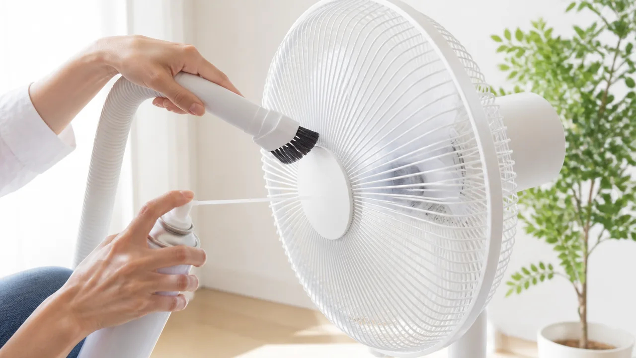 扇風機を分解しないで掃除する方法|ホコリをきれいに落とすコツ
