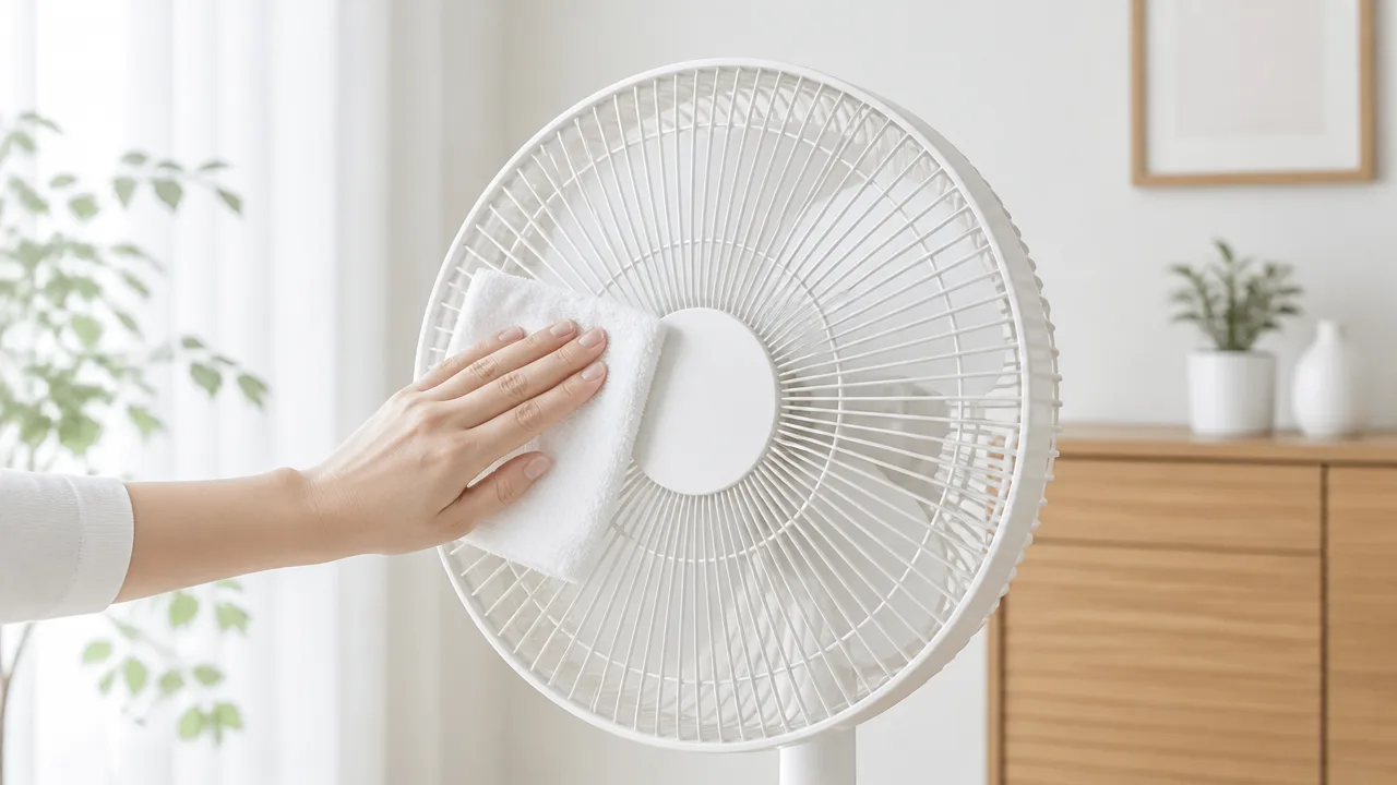 扇風機を分解しないで掃除する方法|ホコリをきれいに落とすコツ