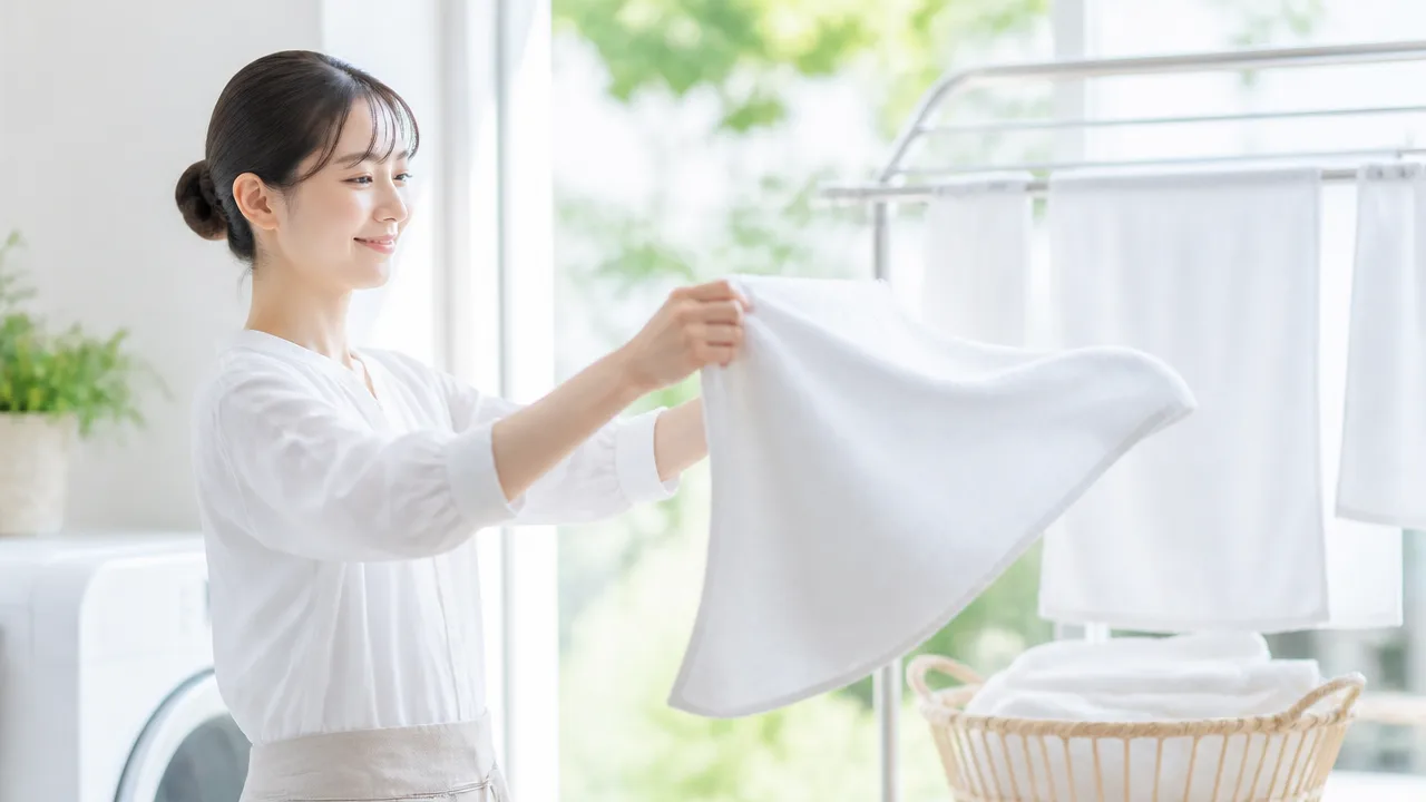 ごわごわタオルをふんわり復活させる洗い方と干し方のコツ