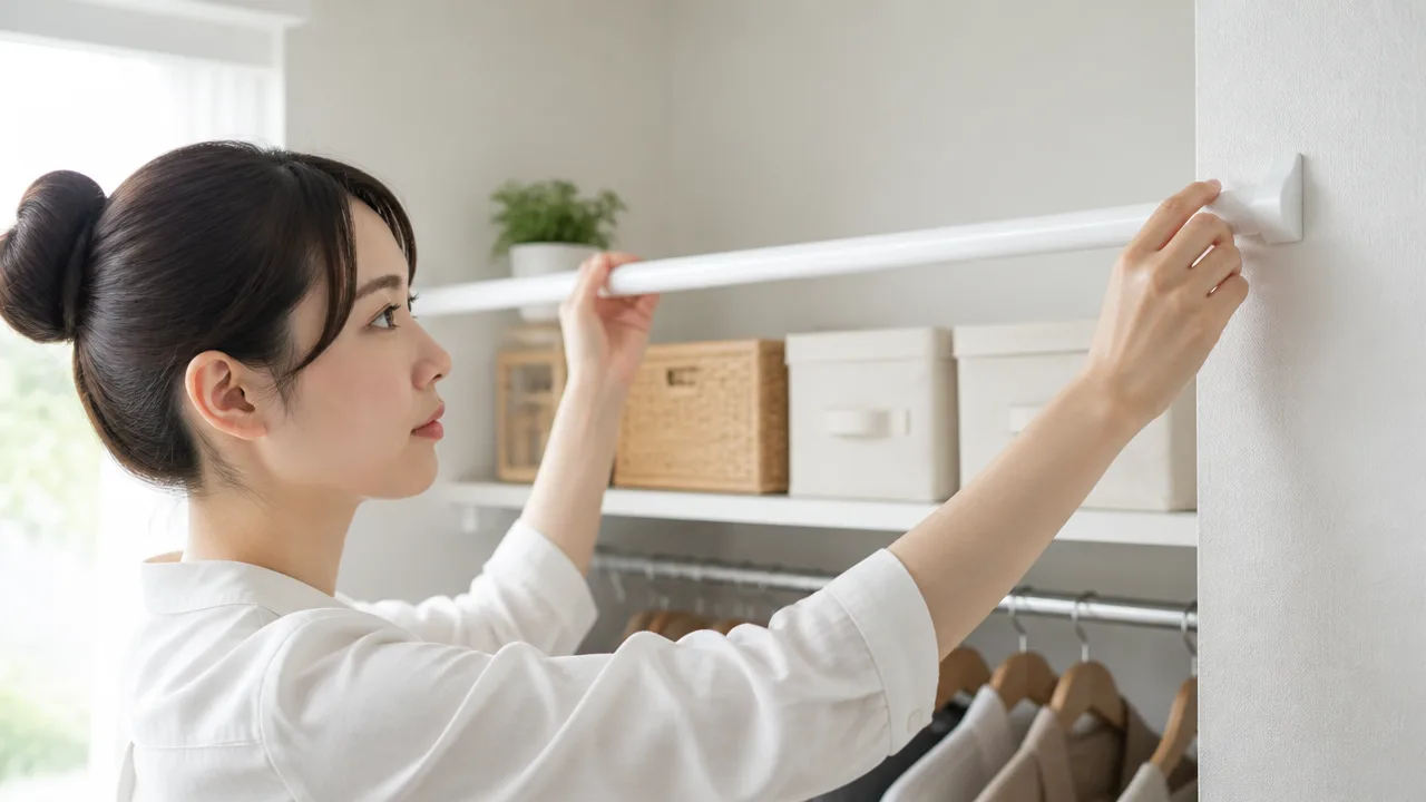 突っ張り棒がすぐ落ちるときの対策は？原因と付け方のコツ