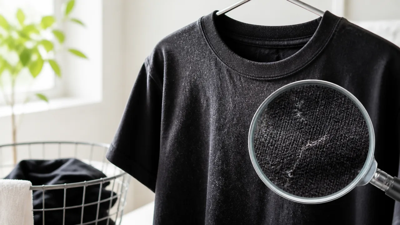 黒い服が洗濯で白くなる原因は？色あせを防ぐ洗い方と戻し方