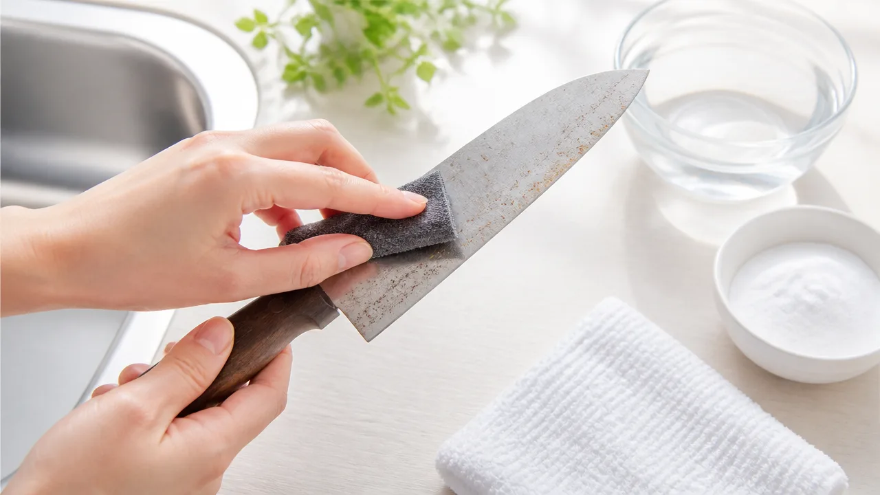 錆びた包丁の錆の落とし方は？家庭でできる手順と注意点を解説