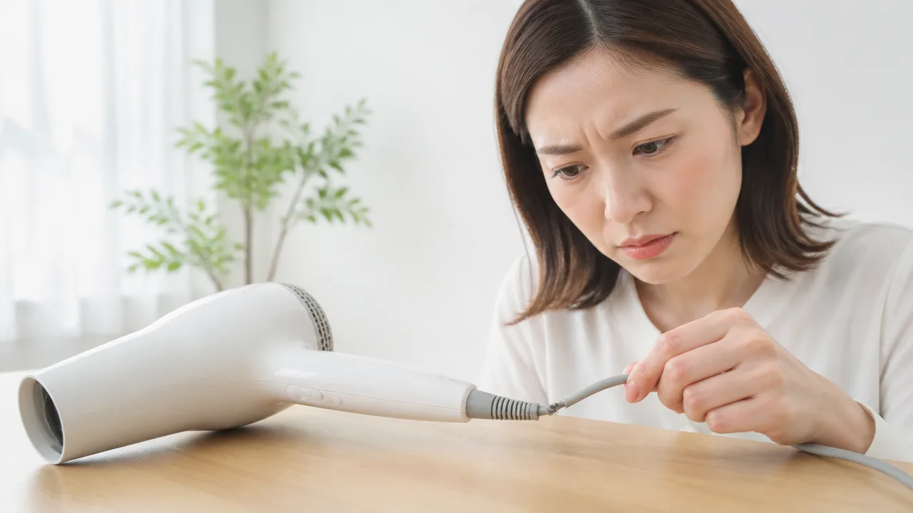 ドライヤーが焦げ臭い原因は?対処法と使用をやめる目安を解説