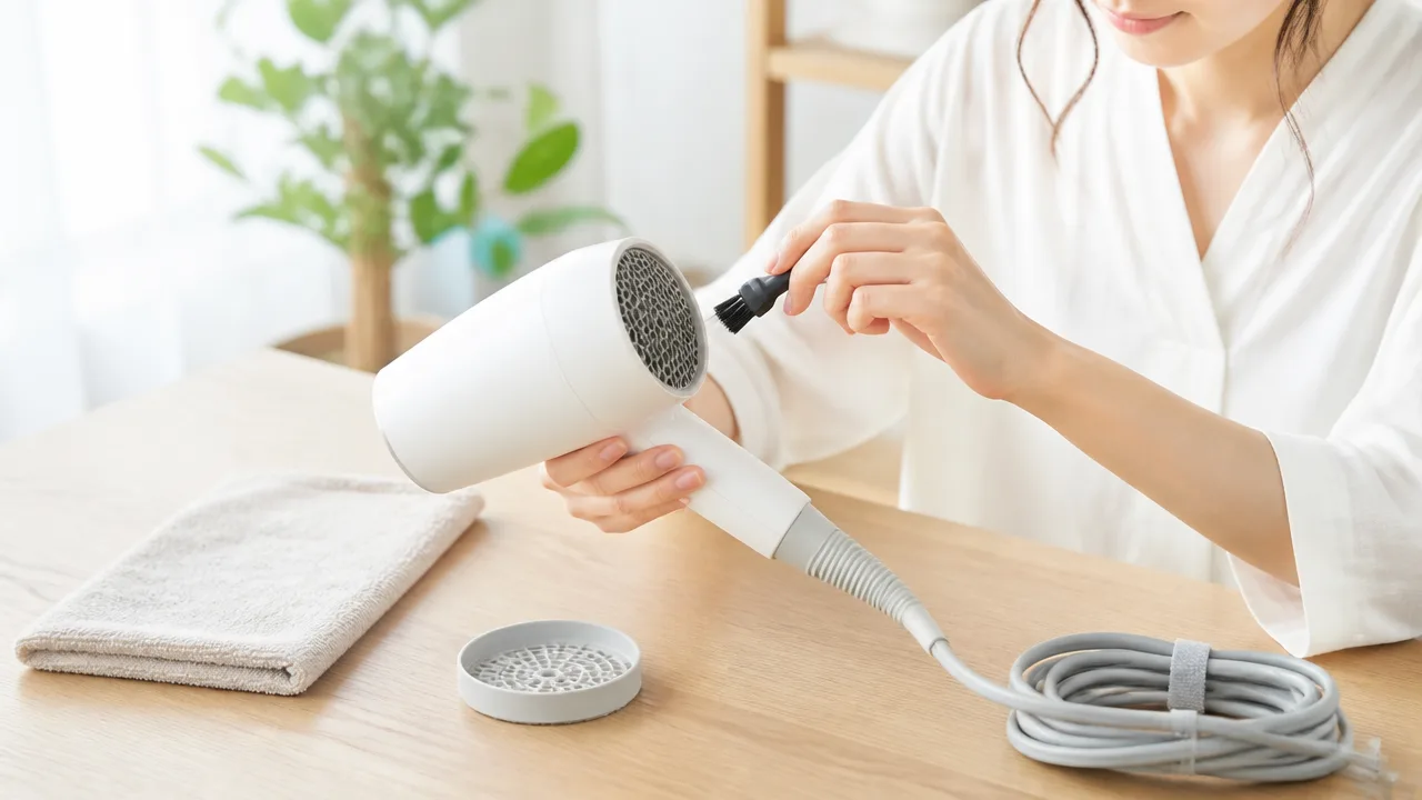 ドライヤーが焦げ臭い原因は?対処法と使用をやめる目安を解説